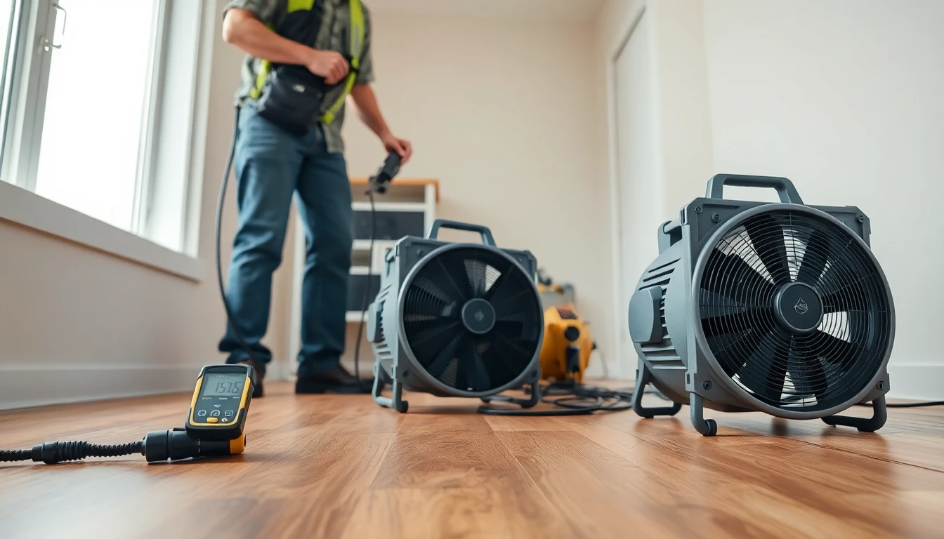 Hardwood Floor Drying